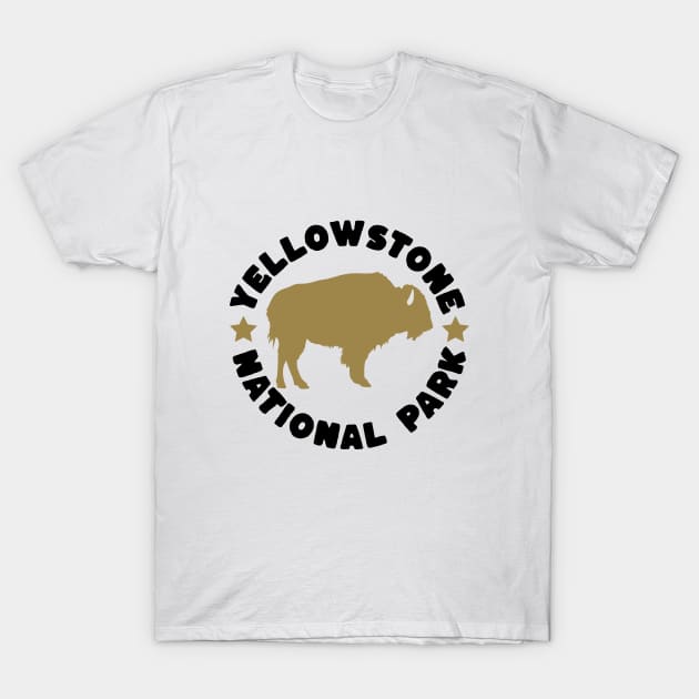 YellowsStone National Park Buffalo T-Shirt by HUNTINGisLIFE